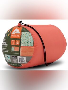 Ozark Trail Happy Camper Coral Sleeping Bag